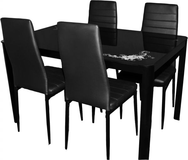 Stainless Steel Dining Table - Blac